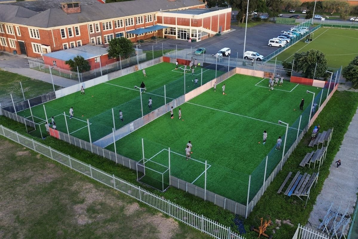 Aerial view of Erica Park, home ground of Hope FC in Belhar